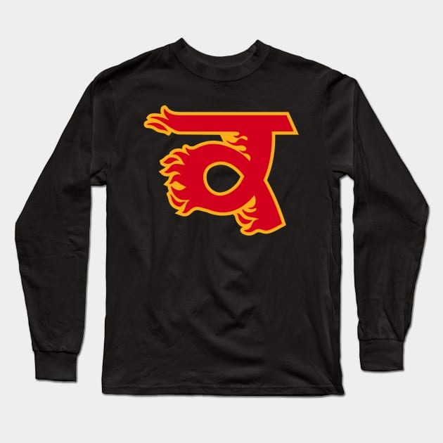 Flame Type Long Sleeve T-Shirt by Merchsides